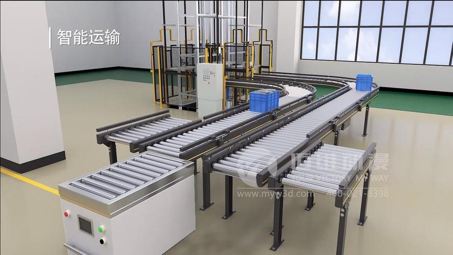 智能仓储生产线三维动画展示_上海迈维动漫科技公司